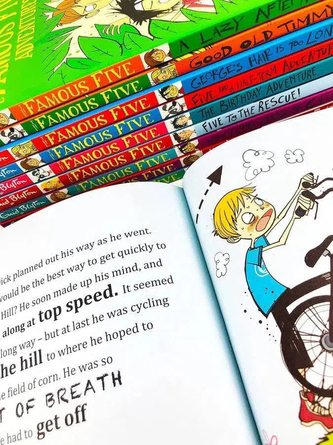 The Famous Five Adventures Short Story Collection 10 Books Box Set (Enid Blyton)-Children's / Teenage fiction: Action and adventure stories-買書書 BuyBookBook