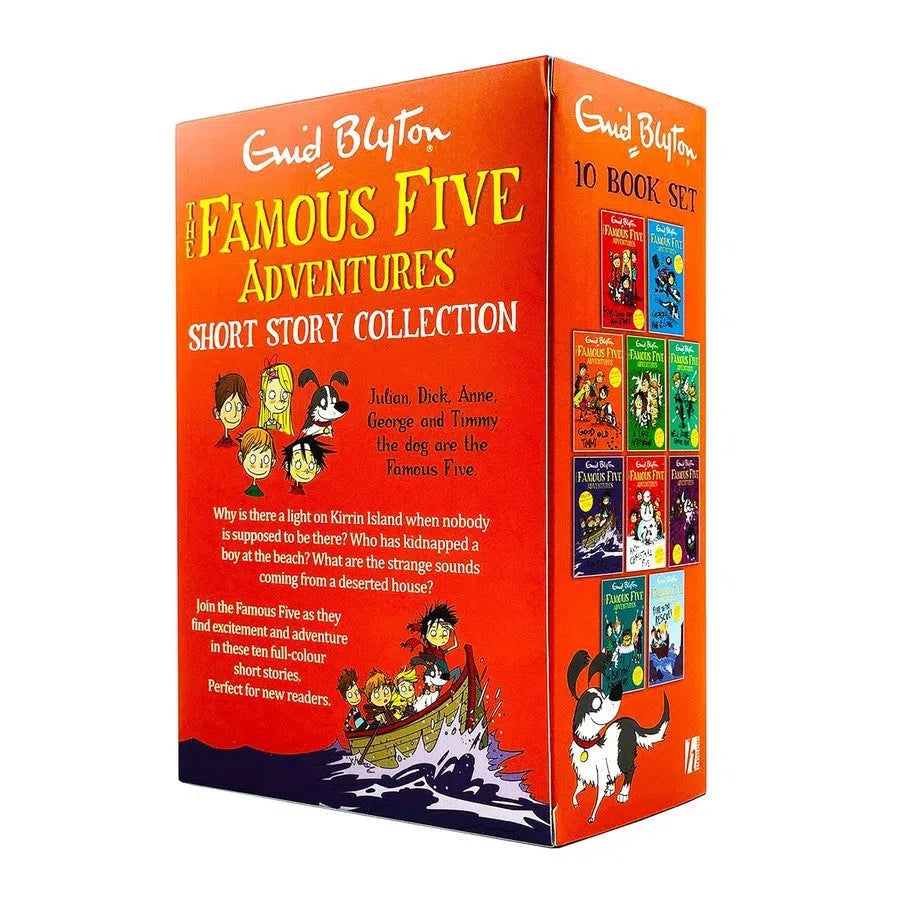 The Famous Five Adventures Short Story Collection 10 Books Box Set (Enid Blyton)-Children's / Teenage fiction: Action and adventure stories-買書書 BuyBookBook