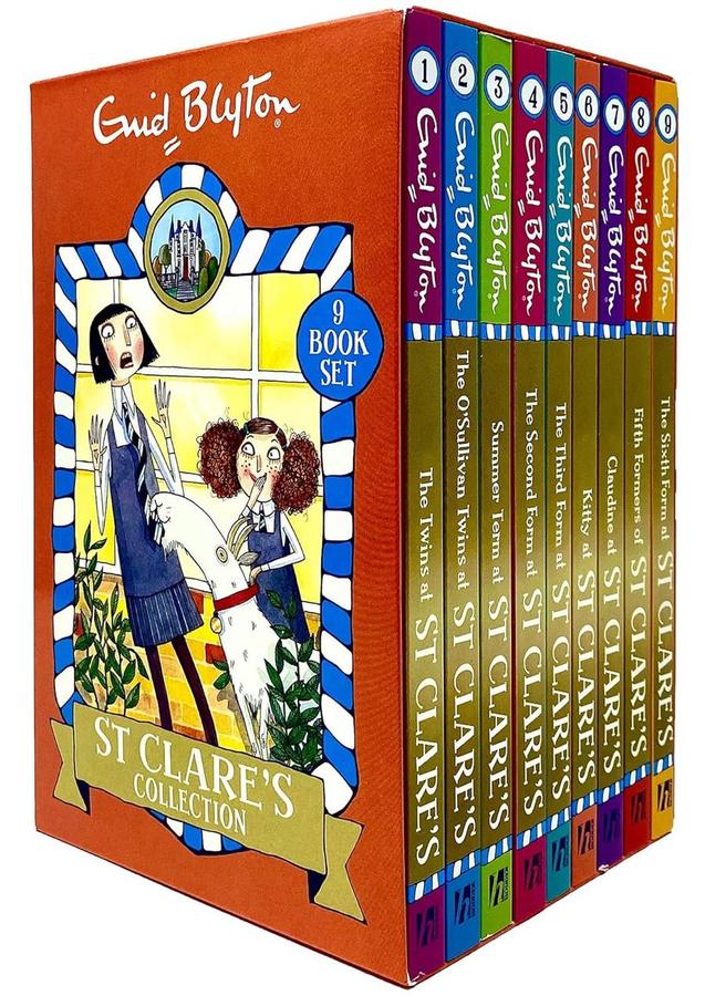 St Clare's Collection 9 Book Boxset (Enid Blyton)-Children’s / Teenage fiction: General and modern fiction-買書書 BuyBookBook