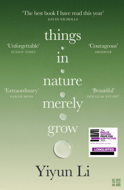 Things in Nature Merely Grow cover (ISBN 9780008753849)