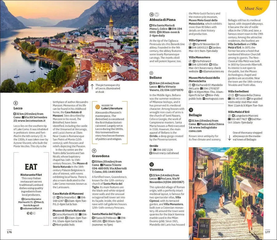 DK Milan and the Lakes US - Paperback / softback