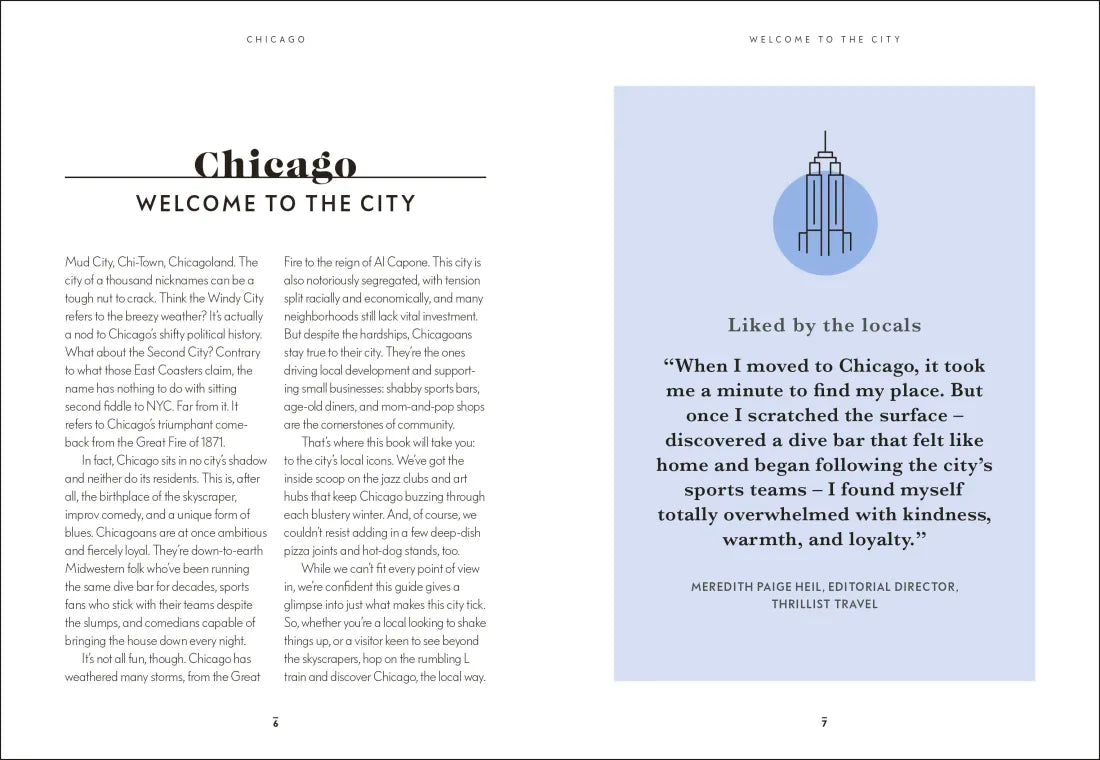 Chicago Like a Local US - Hardback