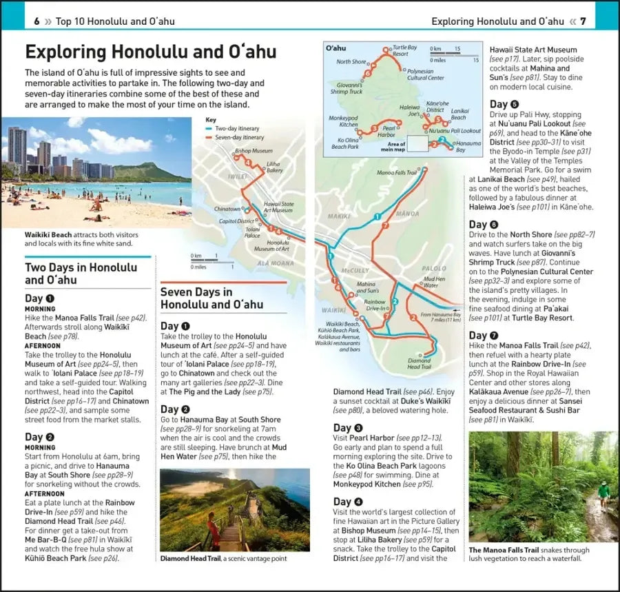 DK Top 10 Honolulu and O'ahu US - Paperback / softback (9780241622346)