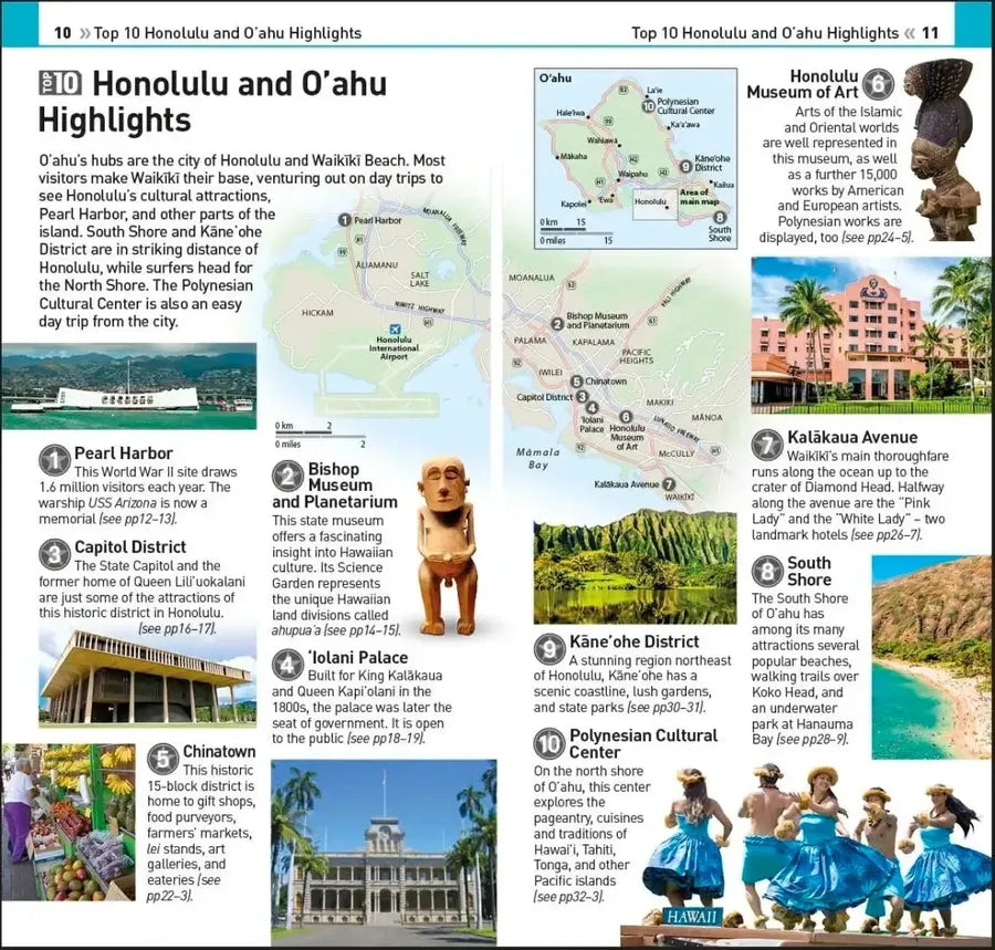 DK Top 10 Honolulu and O'ahu US - Paperback / softback (9780241622346)