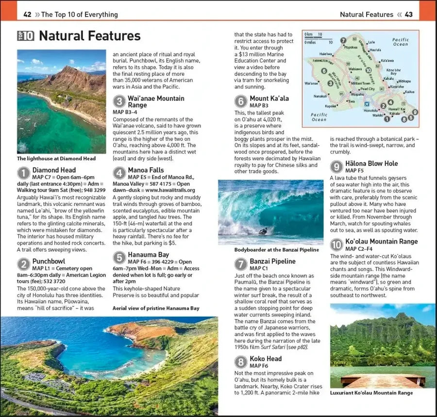 DK Top 10 Honolulu and O'ahu US - Paperback / softback (9780241622346)