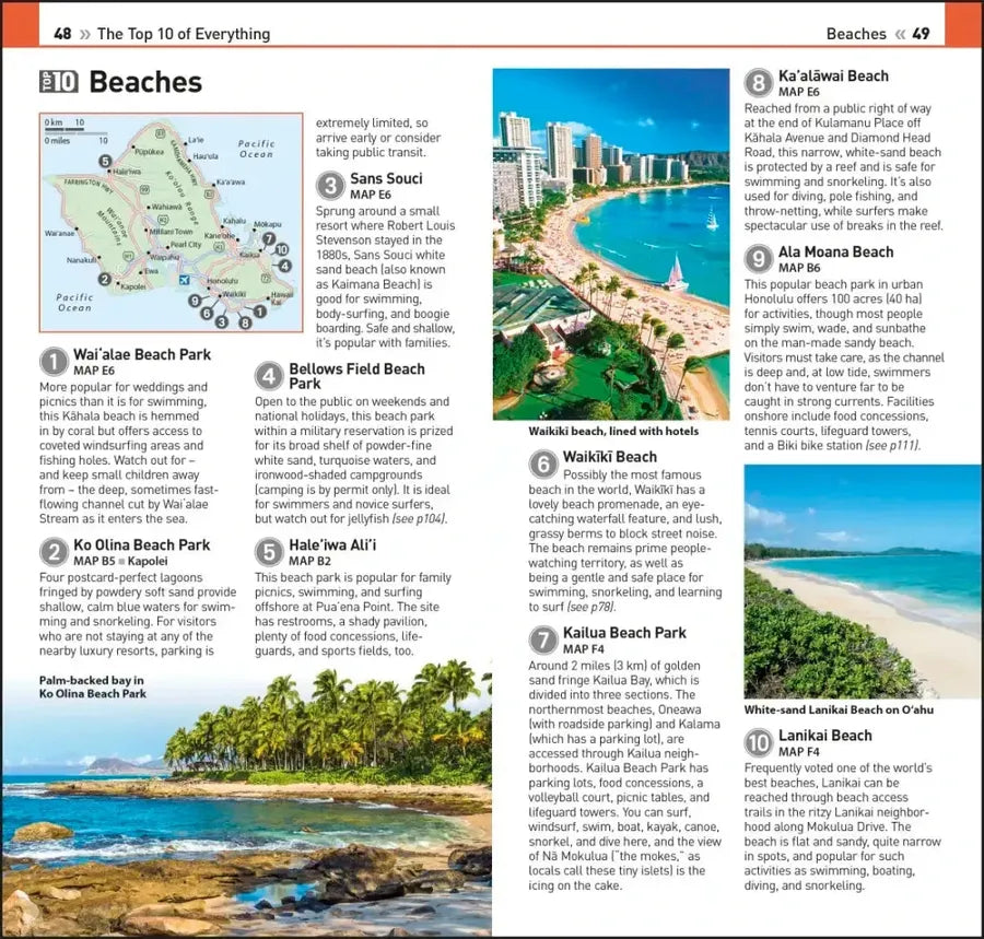 DK Top 10 Honolulu and O'ahu US - Paperback / softback (9780241622346)
