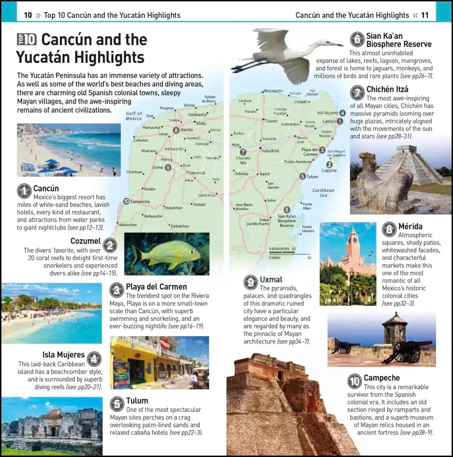 DK Top 10 Cancun and the Yucatan US - Paperback / softback