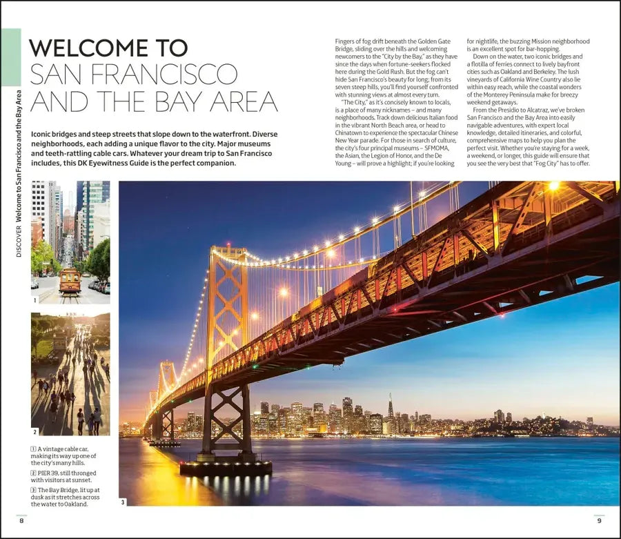 DK San Francisco and the Bay Area US - Paperback / softback (9780241662991)