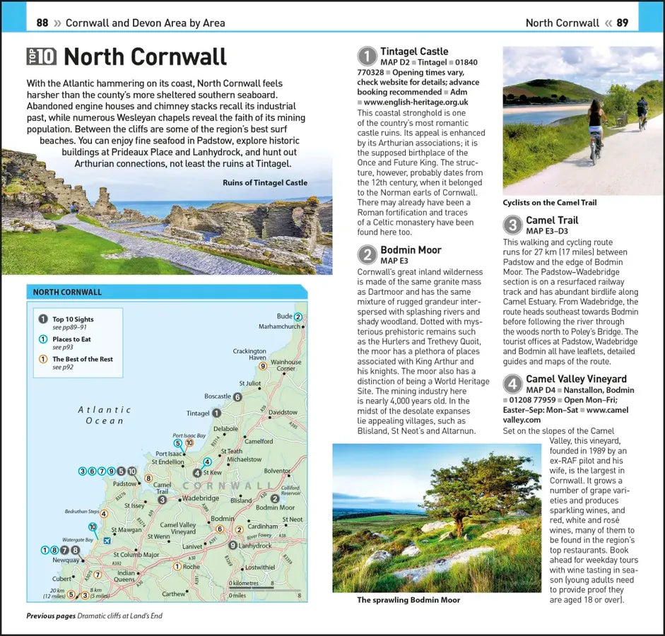 DK Top 10 Cornwall and Devon US - Paperback / softback (9780241663622)