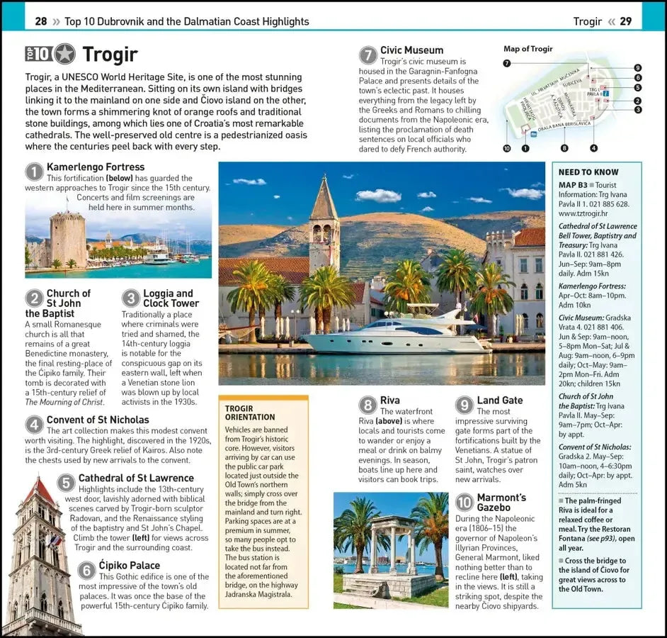 DK Top 10 Dubrovnik and the Dalmatian Coast US - Paperback / softback