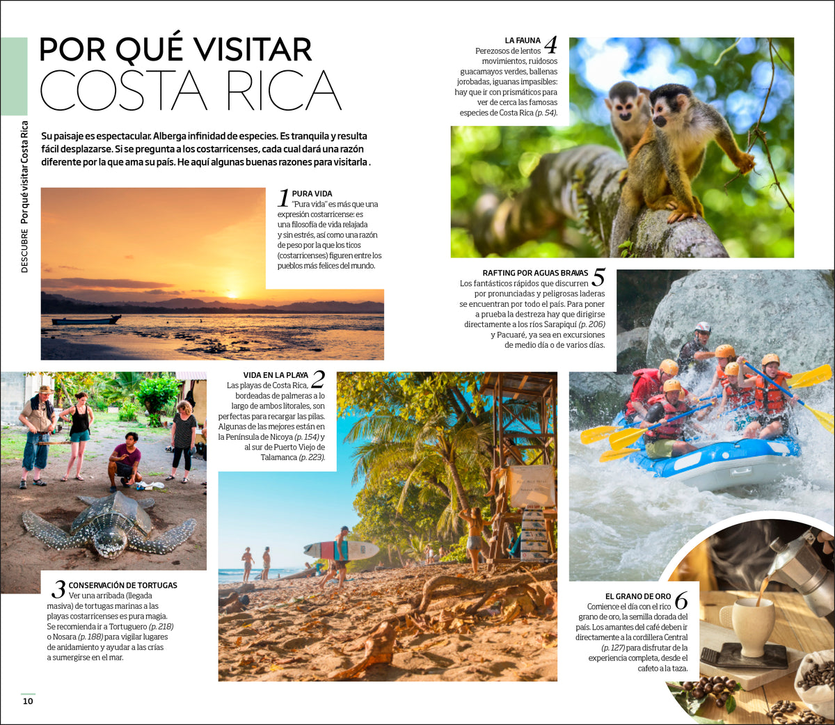 Costa Rica Guía Visual interior 1 (ISBN 9780241682715)