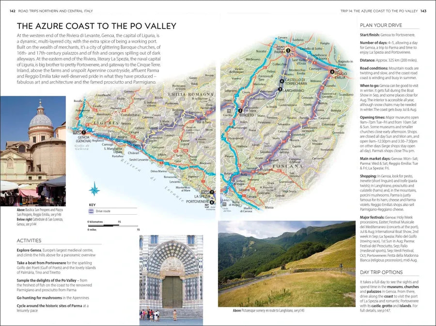DK Road Trips Northern and Central Italy US - Paperback / softback (9780241735893)