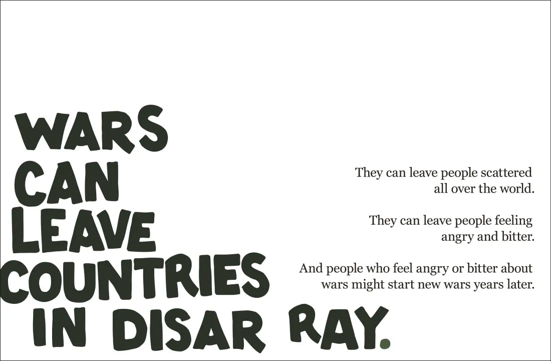 A Kids Book About War US - Hardback