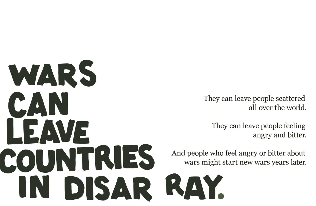 A Kids Book About War US - Hardback