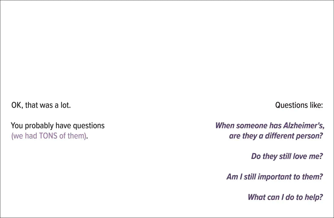 A Kids Book About Alzheimer's US - Hardback