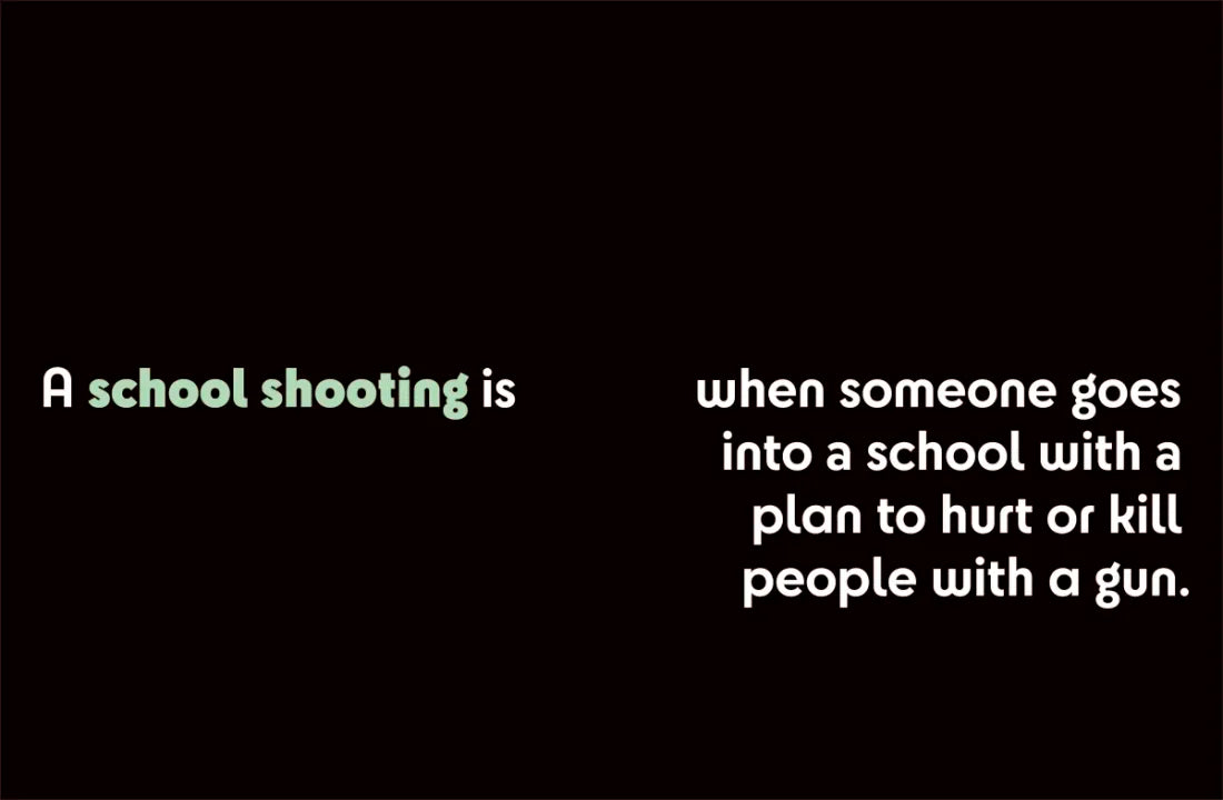 A Kids Book About School Shootings US - Hardback