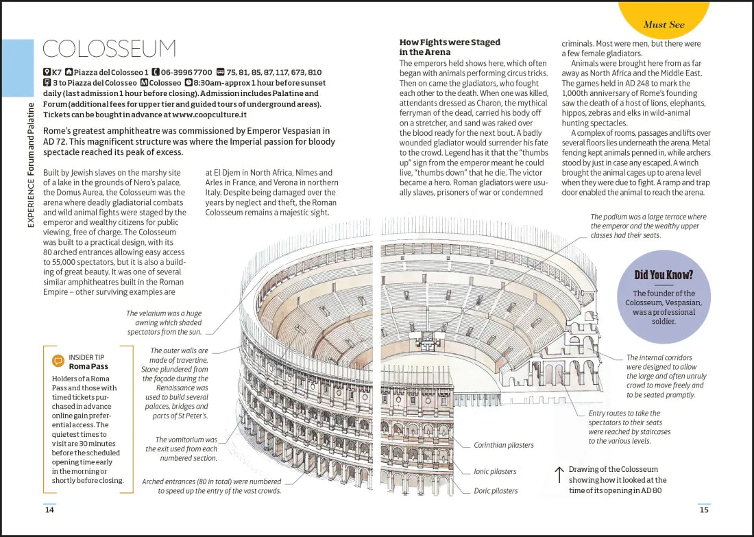 DK Rome Mini Map and Guide US - Paperback / softback