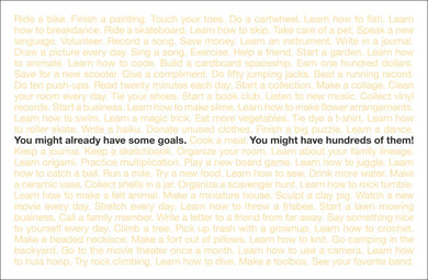 A Kids Book About Goals US - Hardback