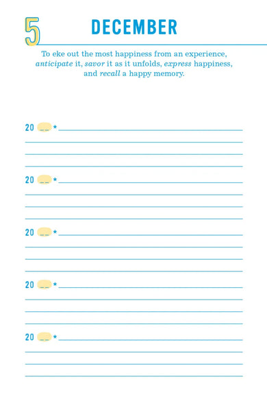 The Happiness Project One-Sentence Journal US - Diary or journal