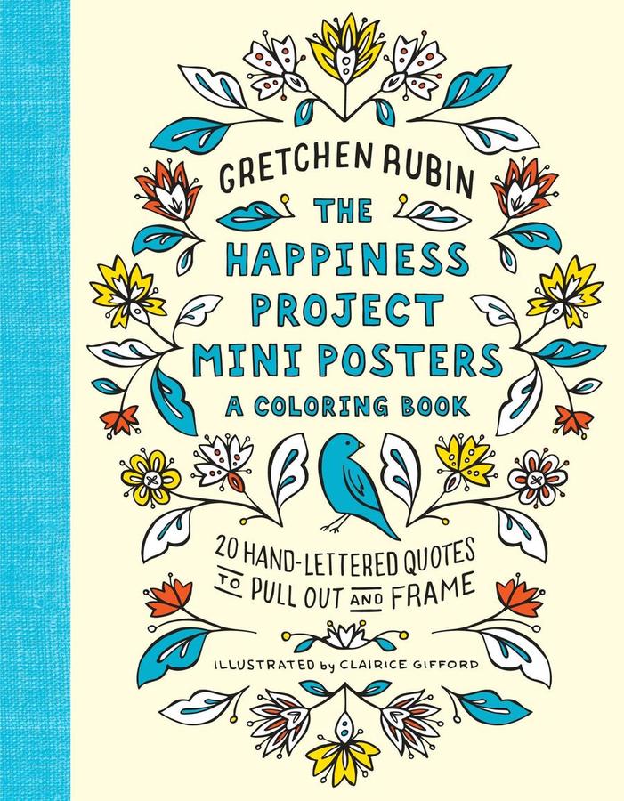 The Happiness Project Mini Posters: A Coloring Book-Self-help/ personal development/ practical advice-買書書 BuyBookBook