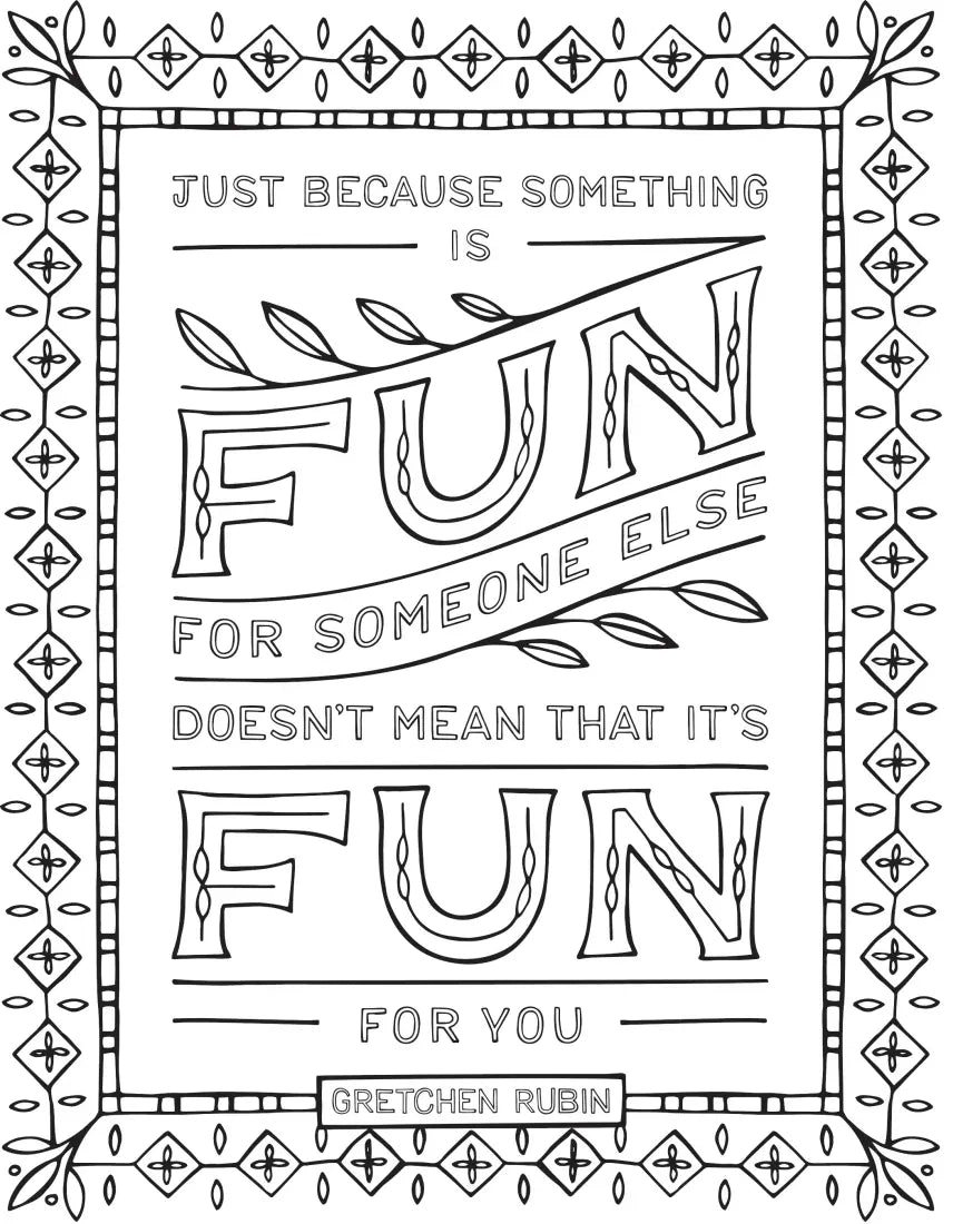 The Happiness Project Mini Posters: A Coloring Book US - Paperback / softback