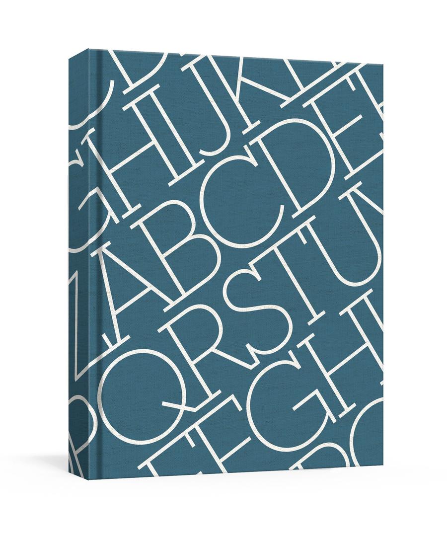 House Industries Indigo Linen Journal-Design/ fashion/ architecture/ illustration-買書書 BuyBookBook