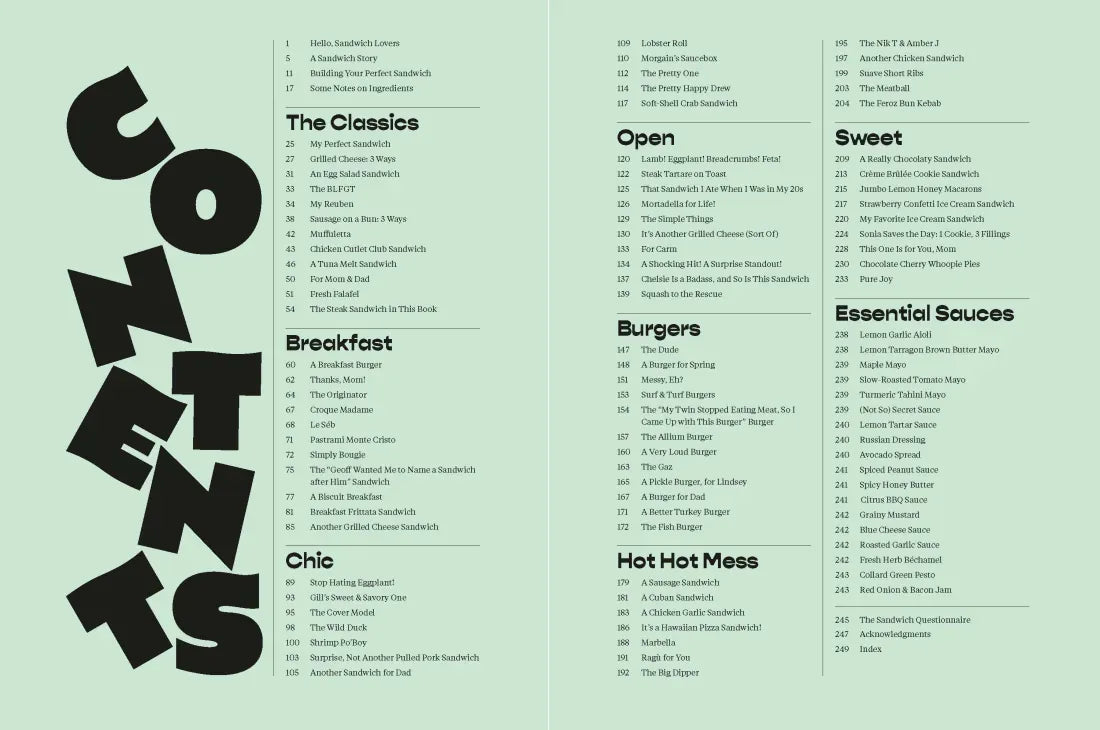 The Book of Sandwiches CA - Hardback