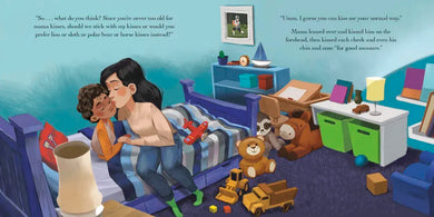 Mama Kisses, Papa Hugs US - Hardback