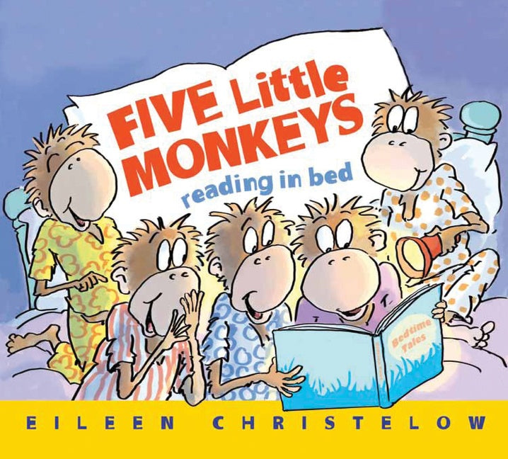 Five Little Monkeys Reading in Bed Board Book-Children’s picture books-買書書 BuyBookBook