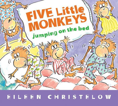 Five Little Monkeys Jumping on the Bed Padded Board Book-Children’s picture books-買書書 BuyBookBook