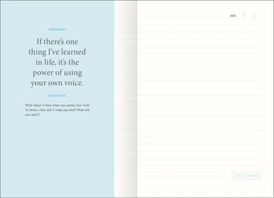 Becoming: A Guided Journal for Discovering Your Voice US - Hardback