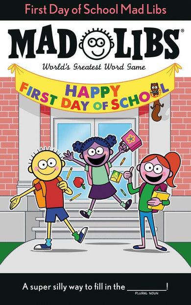 First Day of School Mad Libs-Children’s interactive and activity books and kits-買書書 BuyBookBook