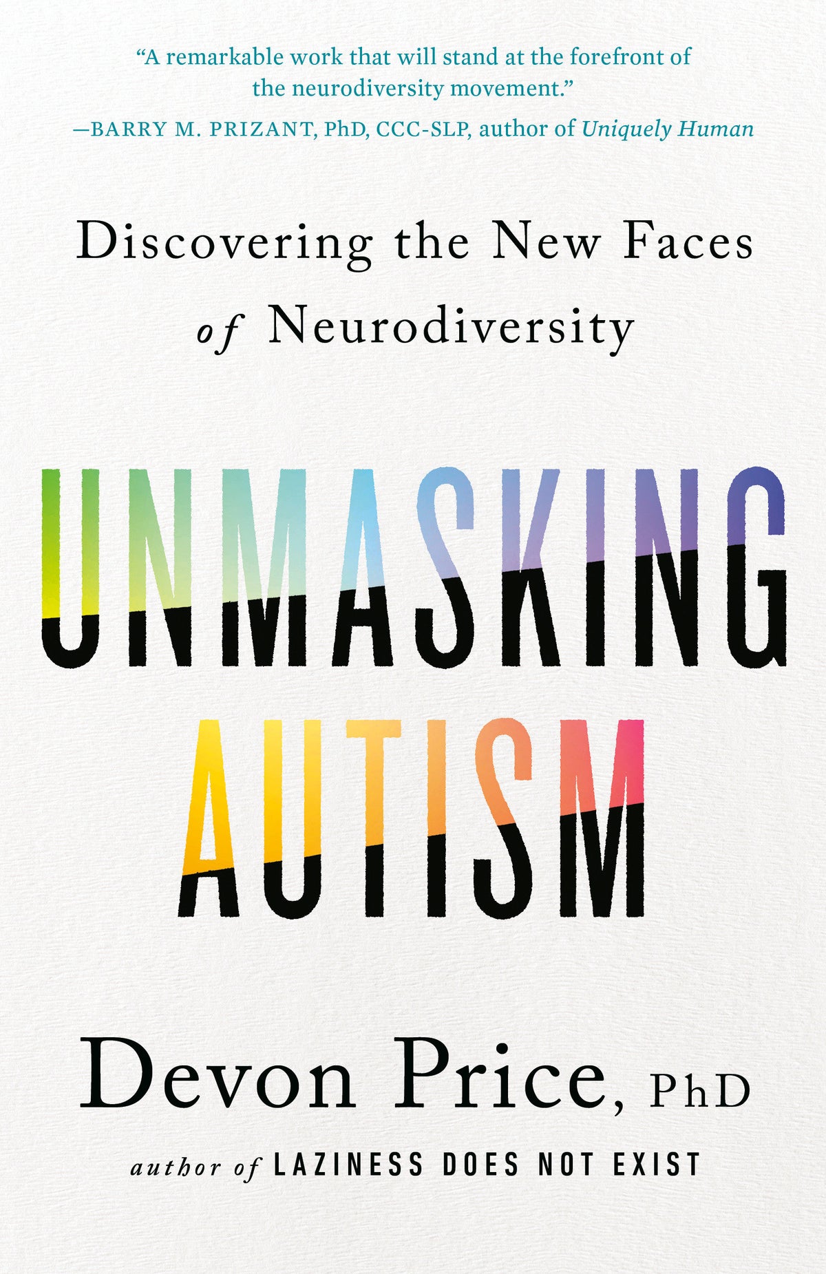 Unmasking Autism cover (ISBN 9780593235256)
