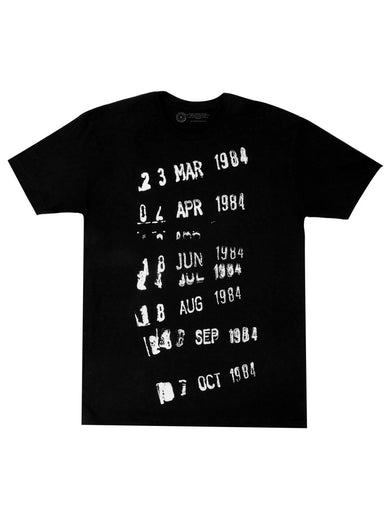 Library Card Stamp (Black) Unisex T-Shirt Small