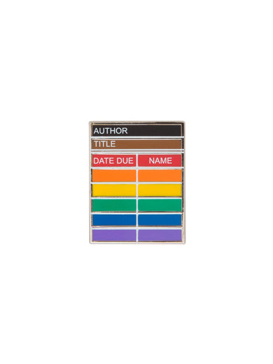 Library Card Pride Enamel Pin-Lifestyle and Leisure-買書書 BuyBookBook