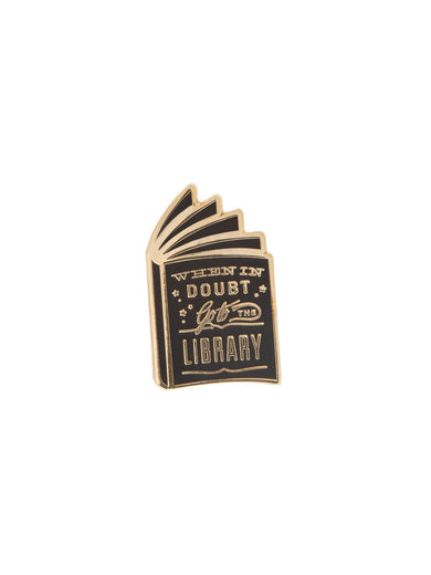When in Doubt, Go to the Library Enamel Pin-Lifestyle and Leisure-買書書 BuyBookBook