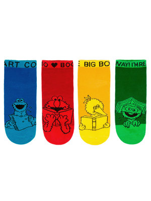 Sesame Street Ankle Socks 4-pack - Small-Lifestyle and Leisure-買書書 BuyBookBook