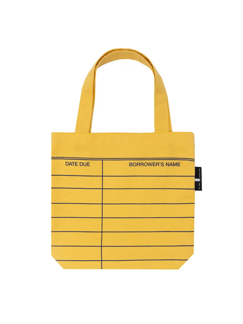 Library Card (Yellow) Mini Tote Bag US - Tote bag