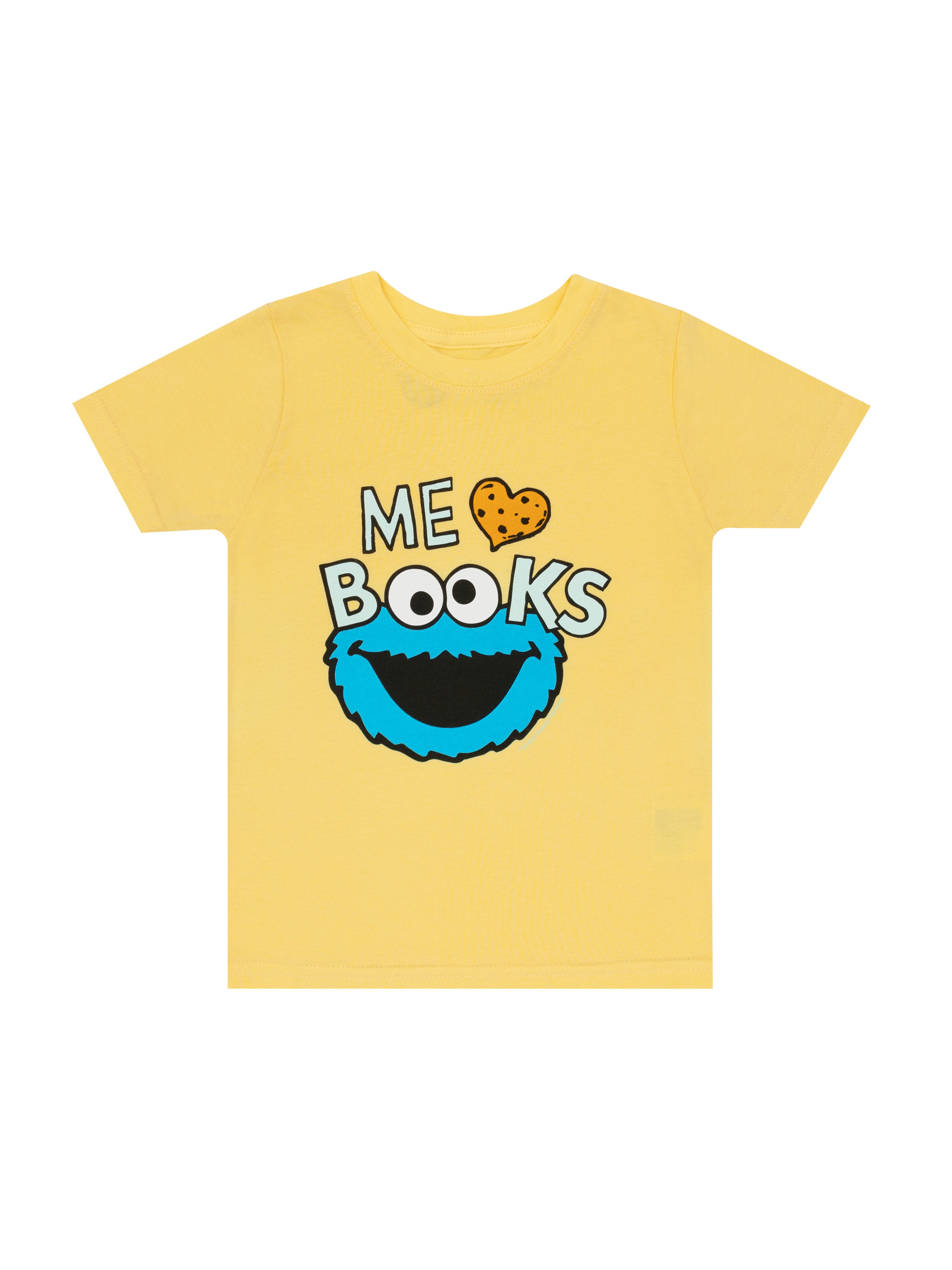 Sesame Street Cookie Monster: Me Love Books Kids' T-Shirt - 2 Yr