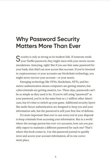 A-Z Password Book US - Paperback / softback