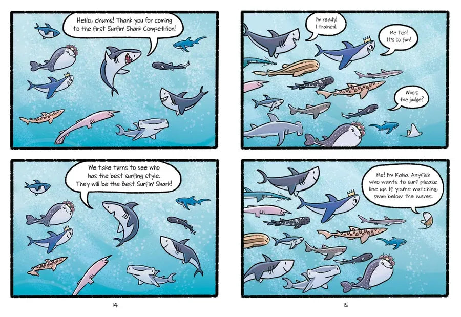 Surfin' Sharks US - Hardback