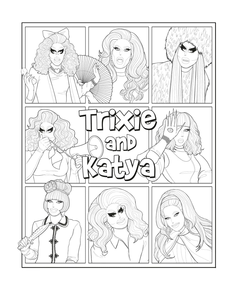 The Official Trixie and Katya Coloring Book US - Paperback / softback