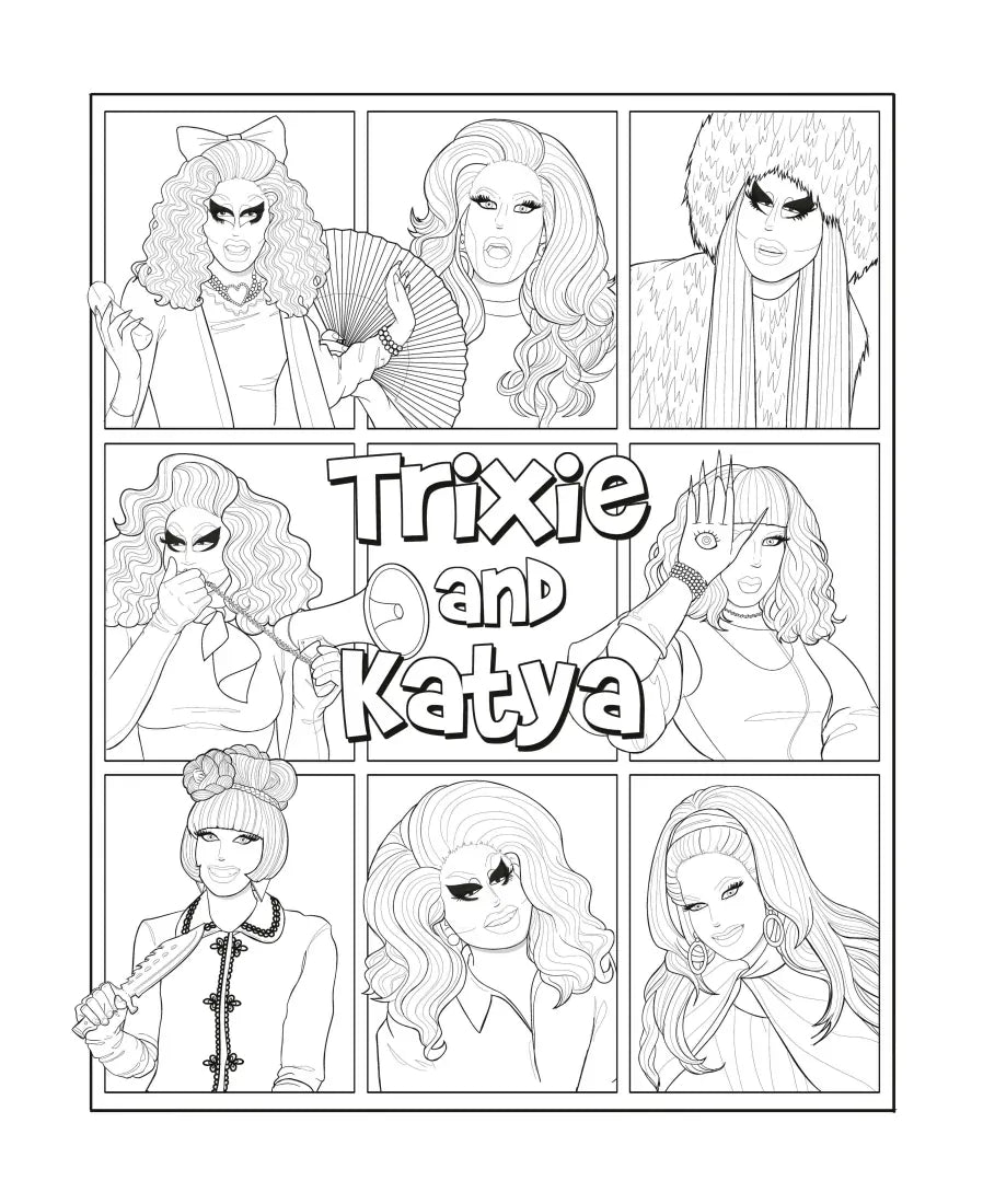 The Official Trixie and Katya Coloring Book US - Paperback / softback