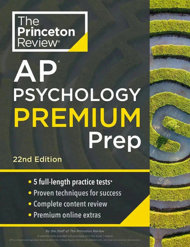 Princeton Review AP Psychology Premium Prep, 22nd Edition