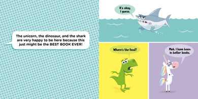 A Unicorn, a Dinosaur, and a Shark Walk into a Book US - Hardback