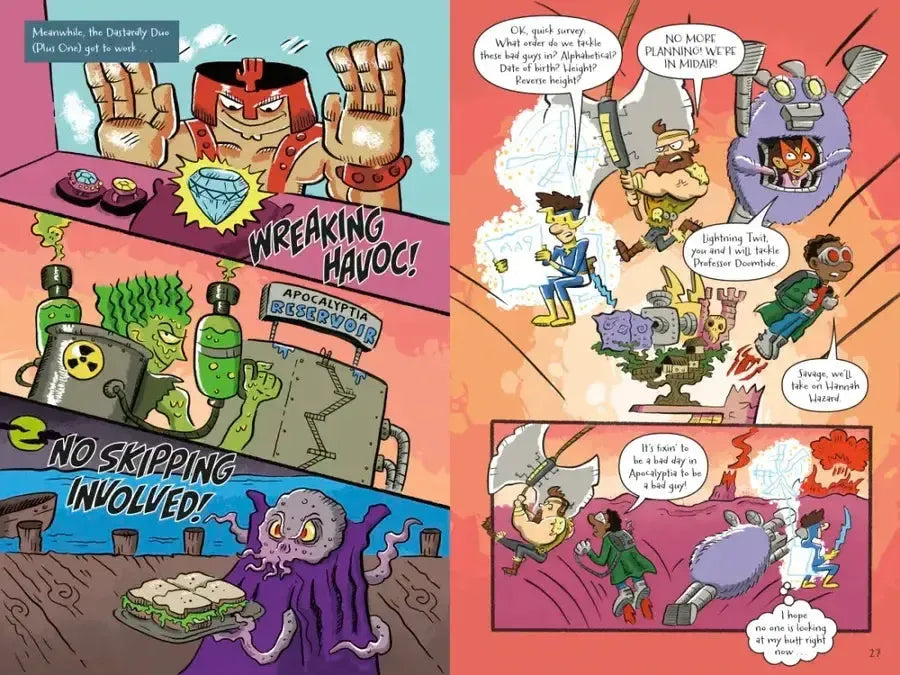 The Last Comics on Earth: Too Many Villains! US - Hardback