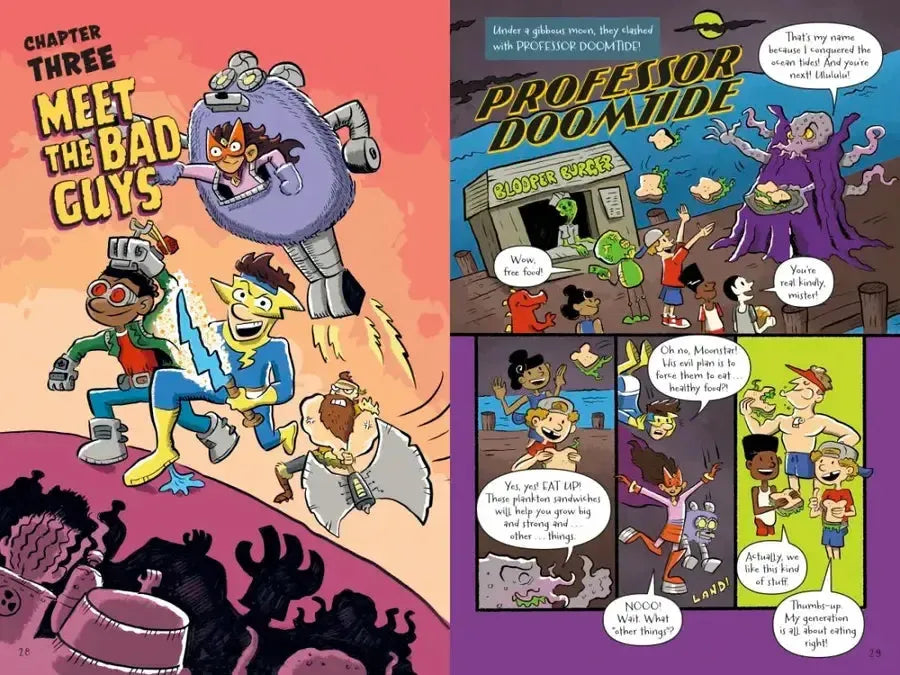 The Last Comics on Earth: Too Many Villains! US - Hardback