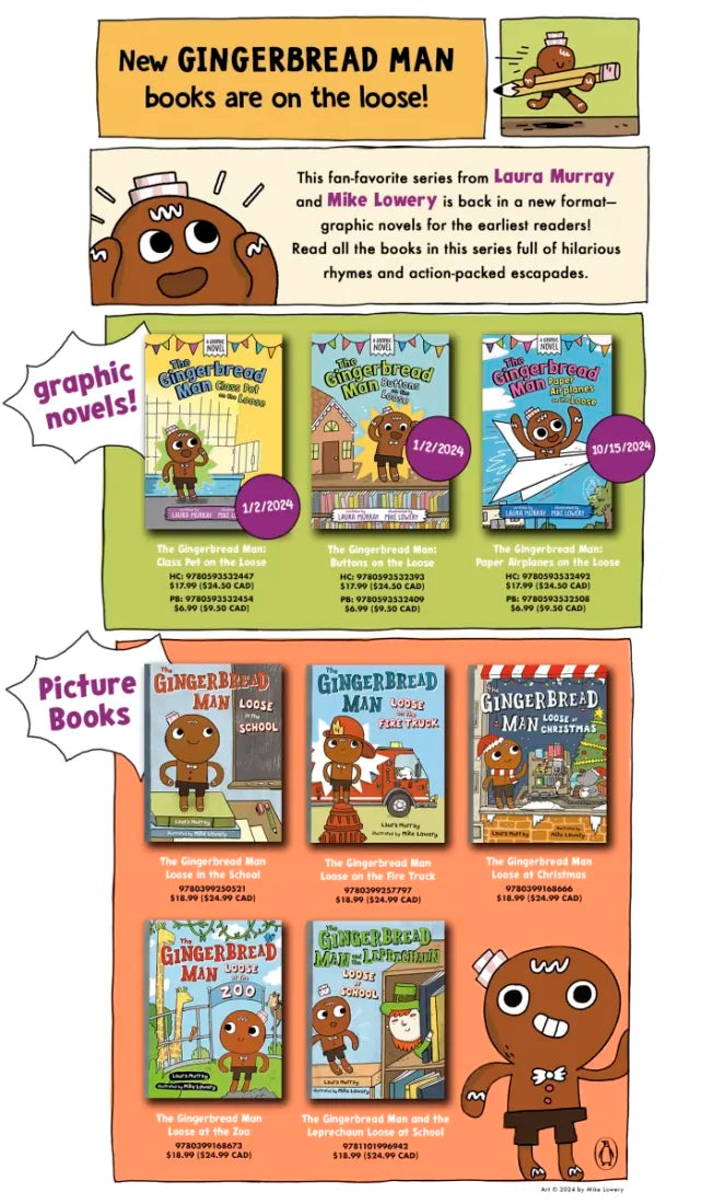 The Gingerbread Man: Buttons on the Loose: A Graphic Novel US - Paperback / softback