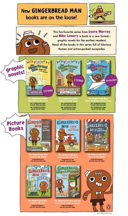The Gingerbread Man: Class Pet on the Loose: A Graphic Novel US - Hardback