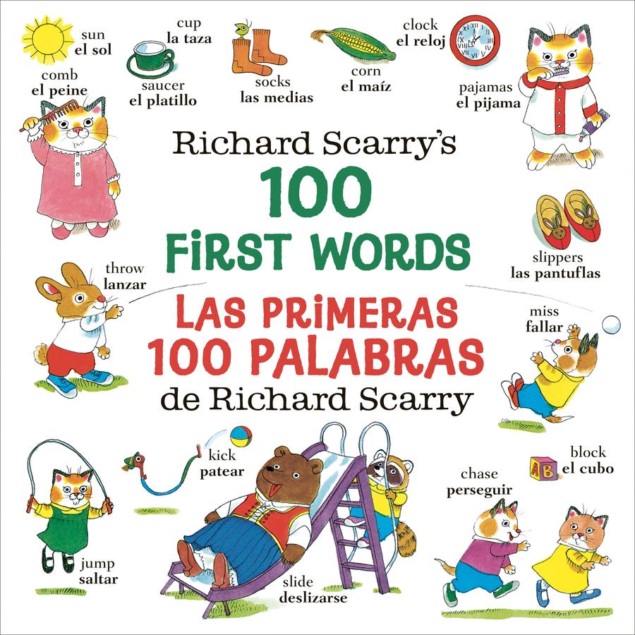 Richard Scarry's 100 First Words/Las primeras 100 palabras de Richard Scarry-Children’s / Teenage fiction: General and modern fiction-買書書 BuyBookBook